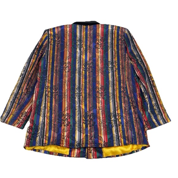 Criscione Sz L Brocade Floral Vintage Embellished Jacket Blazer Made In USA - Picture 2 of 16